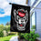 College Flags & Banners Co. NC State Wolfpack Black Double Sided House Flag with Flag Pole Set