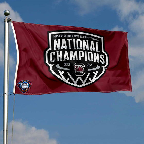 WinCraft South Carolina Gamecocks Womens Basketball National Champions 2024 Flag 3x5 Banner