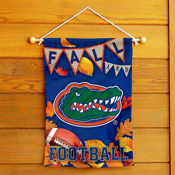 College Flags & Banners Co. Florida Gators Fall Leaves Football Season Garden Yard Flag