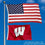 College Flags & Banners Co. Wisconsin Badgers Small 2x3 Foot Flag