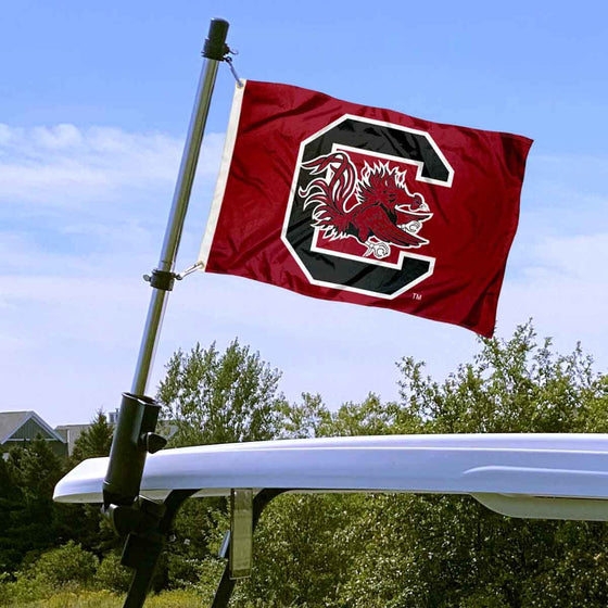 South Carolina Gamecocks Golf Cart Flag Pole and Holder Mounting Bracket