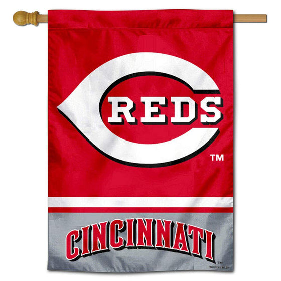 Cincinnati Reds Double Sided House Flag