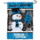 Carolina Panthers Holiday Winter Snow Garden Flag Double Sided Banner