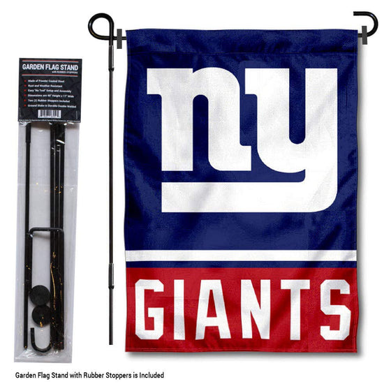 WinCraft New York Giants Garden Flag with Stand Holder