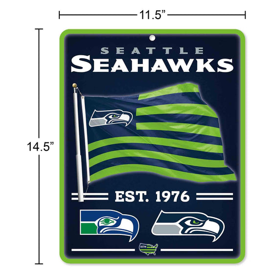 WinCraft Seattle Seahawks Americana Banner Flag Sign