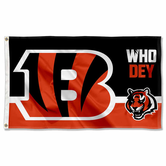 Cincinnati Bengals Who Dey Flag Outdoor Indoor 3x5 Foot Banner