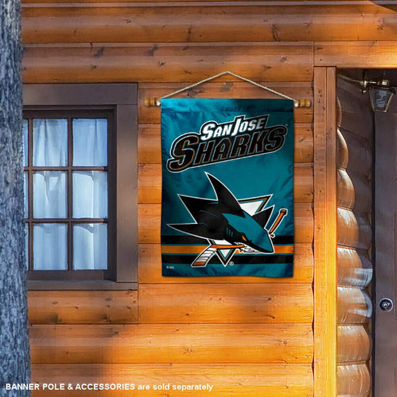 WinCraft San Jose Sharks Double Sided Banner House Flag