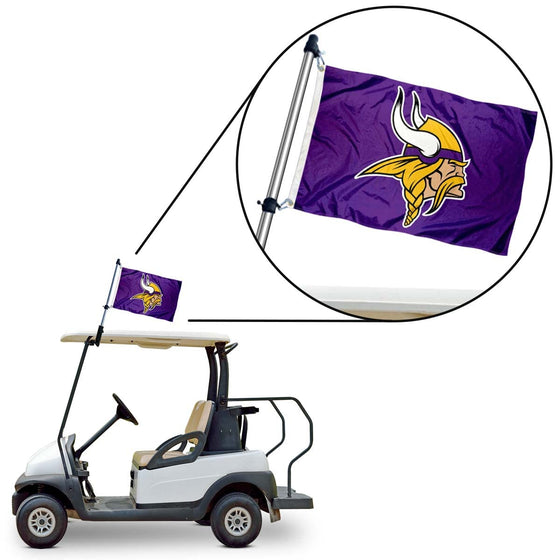 WinCraft Minnesota Vikings Golf Cart Flag Pole and Holder Mounting Bracket