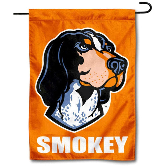 College Flags & Banners Co. Tennessee Volunteers Smokey Garden and USA Flag Stand Pole Holder Set