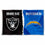 WinCraft Raiders and Chargers House Divided Flag Rivalry Banner