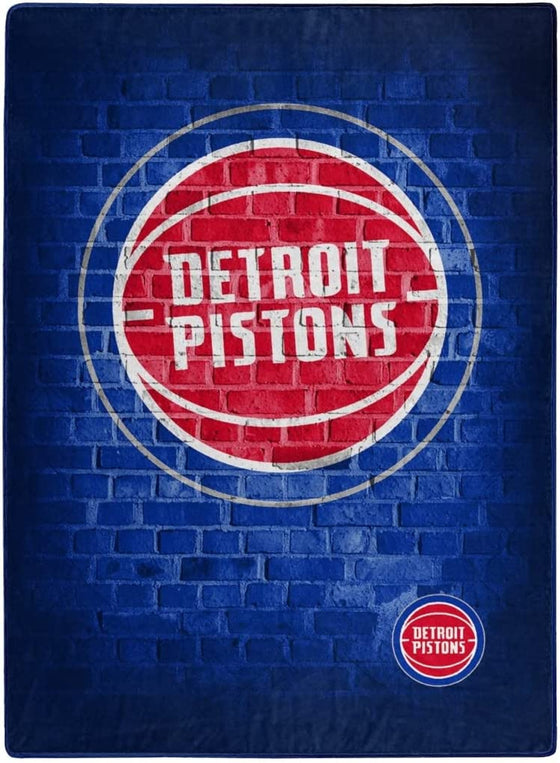 Detroit Pistons Blanket 60x80 Raschel Street Design