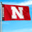 College Flags & Banners Co. Nebraska Cornhuskers Printed Header 3x5 Foot Banner Flag