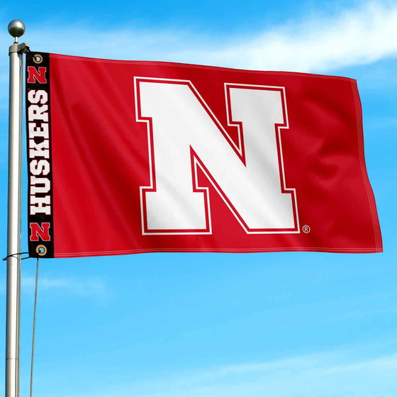 College Flags & Banners Co. Nebraska Cornhuskers Printed Header 3x5 Foot Banner Flag