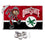 College Flags & Banners Co. Ohio State Buckeyes Split Logo Banner and Tapestry Wall Tack Pads