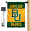 College Flags & Banners Co. Baylor Bears Gold Garden Flag and Mailbox Post Pole Mount Holder Set