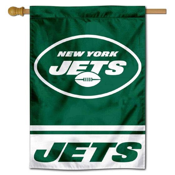 WinCraft New York Jets New Logo Double Sided House Banner Flag