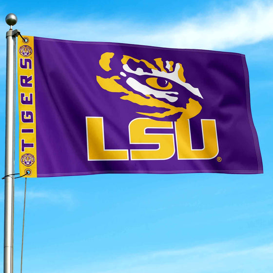 College Flags & Banners Co. Louisiana State LSU Tigers Printed Header 3x5 Foot Banner Flag