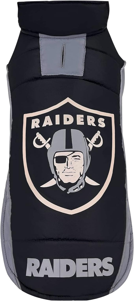 Las Vegas Raiders Puffer Vest Pets First