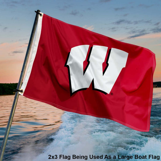 College Flags & Banners Co. Wisconsin Badgers Small 2x3 Foot Flag