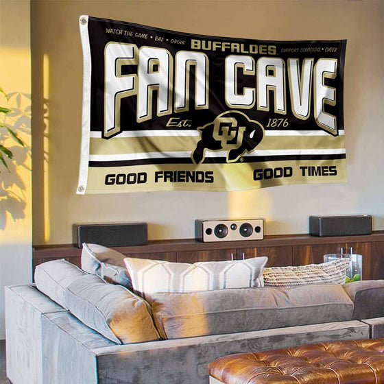 Colorado Buffaloes Fan Man Cave Banner Flag