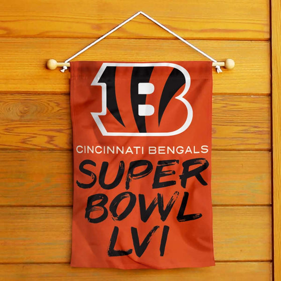 Cincinnati Bengals AFC Champions Super Bowl LVI Double Sided Garden Banner Flag