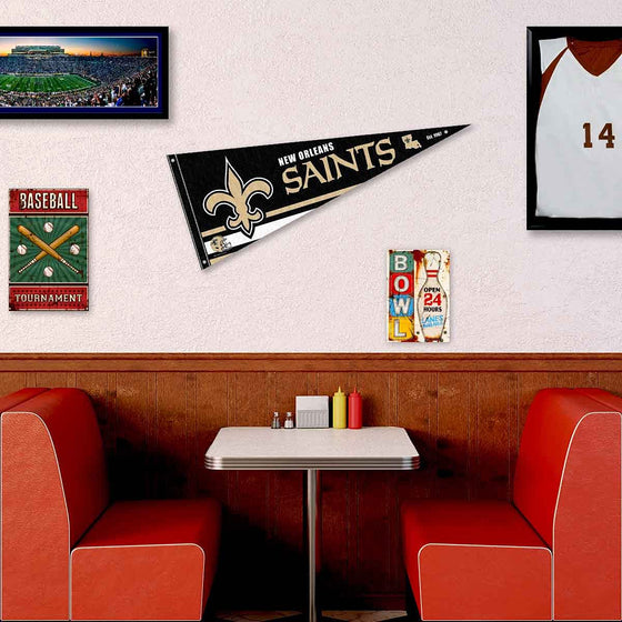 New Orleans Saints Pennant Banner and Wall Tack Pads