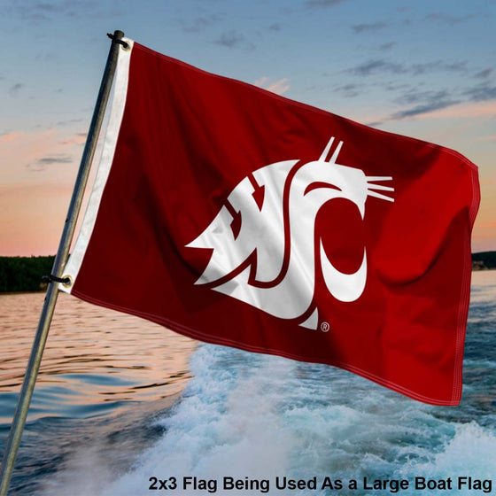 College Flags & Banners Co. Washington State Cougars Small 2x3 Foot Flag