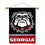 College Flags & Banners Co. Georgia Bulldogs 2-Sided Home Flag and Wood Banner Pole Set