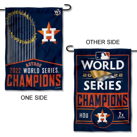 WinCraft Houston Astros 2022 World Champions Double Sided Garden Flag