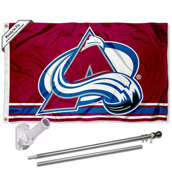 WinCraft Colorado Avalanche Flag Pole and Bracket Set