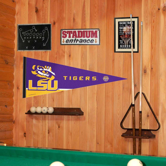 College Flags & Banners Co. Louisiana State LSU Tigers Full Size Eye Logo Pennant