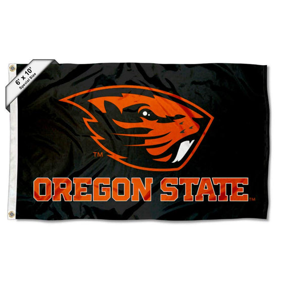 College Flags & Banners Co. Oregon State Beavers 6x10 Feet Black Flag