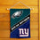 WinCraft House Divided Eagles and Giants Double Sided Garden Flag