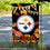 WinCraft Pittsburgh Steelers Fall Leaves Decorative Football Garden Flag Double Sided Banner