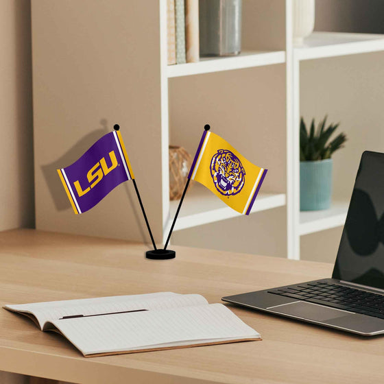 WinCraft Louisiana State LSU Tigers Desk and Table Top Flags