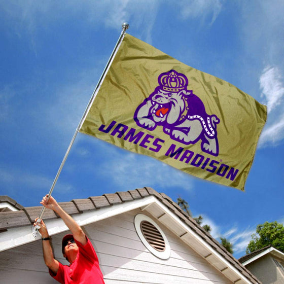 College Flags & Banners Co. James Madison Dukes Dual Logo Double Sided Flag