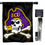 East Carolina Pirates Double Sided House Flag with Flag Pole Set