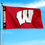 College Flags & Banners Co. Wisconsin Badgers Printed Header 3x5 Foot Banner Flag