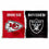 WinCraft Chiefs and Raiders House Divided Flag Rivalry Banner