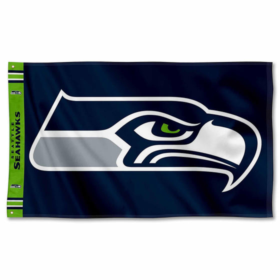 WinCraft Seattle Seahawks Printed Header 3x5 Foot Banner Flag