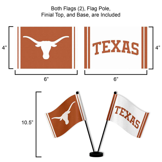 WinCraft Texas Longhorns Desk and Table Top Flags