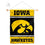 College Flags & Banners Co. Iowa Hawkeyes Window Wall Banner Hanging Flag with Suction Cup