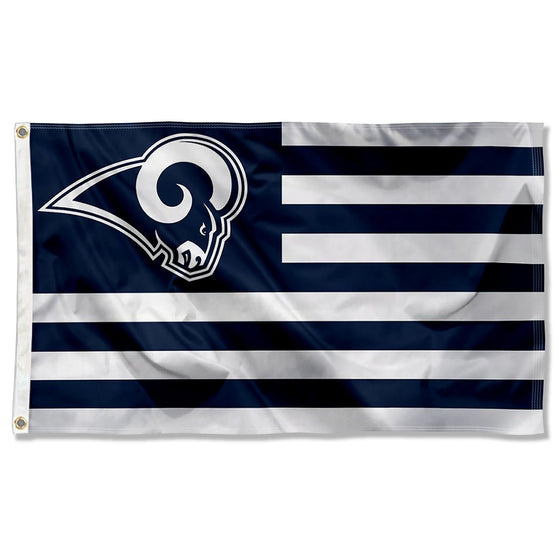 WinCraft Los Angeles Rams Nation Americana Flag Outdoor Indoor 3x5 Foot Banner