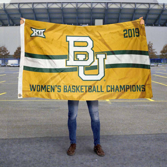 College Flags & Banners Co. Baylor Bears Womens Basketball Big 12 Conference Champions Flag