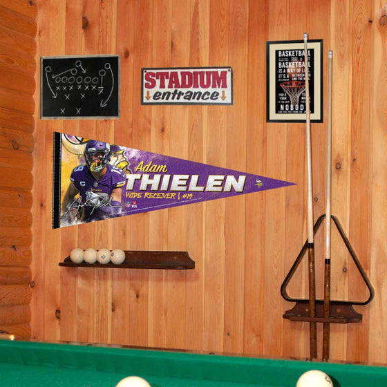 WinCraft Minnesota Vikings Thielen Pennant Banner Flag