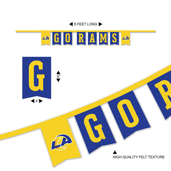 WinCraft Los Angeles Rams Banner String Pennant Flags