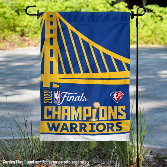 WinCraft Golden State Warriors 2022 NBA Champions Double Sided Garden Flag Banner