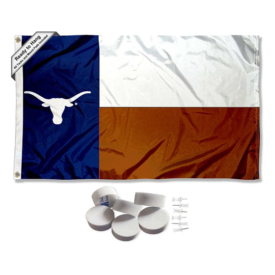 Texas Longhorns State TX Banner and Tapestry Wall Tack Pads