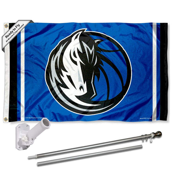 WinCraft Dallas Mavericks Flag Pole and Bracket Set