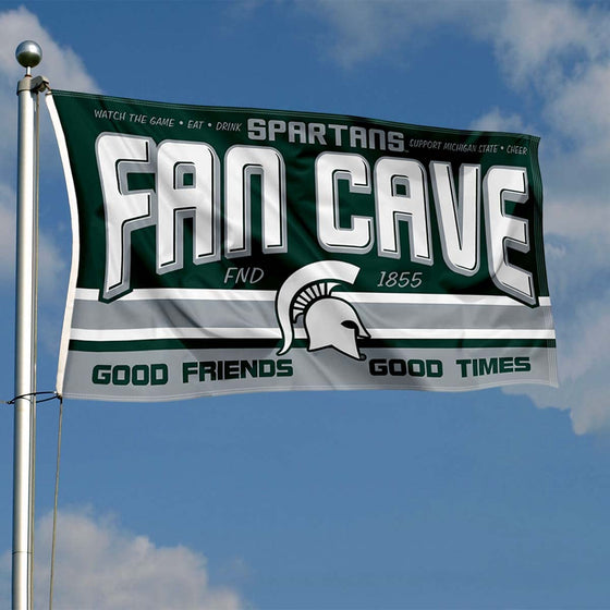 Michigan State Spartans Fan Man Cave Banner Flag